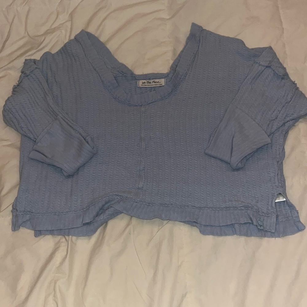 free people cropped sweater